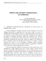 UNESCO and university international co-operation