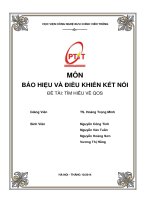 luận văn môn báo hiệu và điểu khiển kết nối đề tài tìm hiểu về QOS