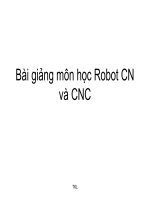 Bài giảng môn học robot CN và CNC