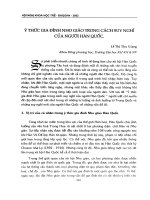 Ý thức gia đình Nho giáo trong cách suy nghĩ của người Hàn Quốc