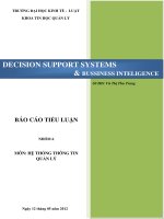báo cáo tiểu luận môn hệ thống thông tin quản lý