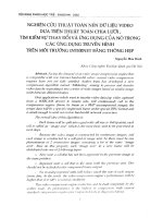 Nghiên cứu thuật toán nén dữ liệu video dựa trên thuật toán chia lưới, tìm kiếm sự thay đổi và ứng dụng của nó trong các ứng dụng truyền hình trên môi trường internet băng thông hẹp