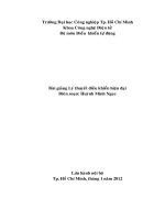 bài giảng lý thuyết điều khiển hiện đại