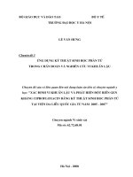 Ứng dụng kỹ thuật sinh học phân tử  trong chẩn đoán và nghiên cứu vi khuẩn lậu