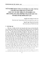 hử nghiệm phân vùng và dự báo các đặc trưng chuyển dịch hiện đại vỏ trái đất khu vực Tây bắc trên cơ sở nghiên cứu mối tương tác giữa trường ứng suất khu vực với một số hệ thống đứt gãy