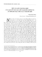 Tiếp cận một phương diện của lịch sử văn học Việt Nam đầu thế kỷ XX từ tiền đề thực tiễn và lý thuyết mới