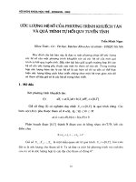 Ước lượng hệ số của phương trình khuếch tán và quy trình tự hồi quy tuyến tính