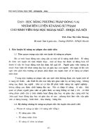 Dạy - học bằng phương pháp đóng vai nhằm rèn luyện kĩ năng sư phạm cho sinh viên đại học ngoại ngữ - ĐHQG Hà Nội