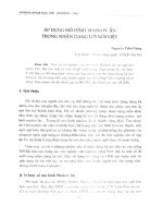 Áp dụng mô hình Markov ẩn trong nhận dạng lời nói Việt