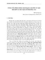 Vùng cửa sông Đàng ngoài qua nguồn tư liệu bản đổ và thư tịch cổ phương tây