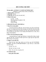 ĐỀ CƯƠNG AUTOMAT và NGÔN NGỮ HÌNH THỨC