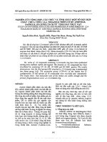 Nghiên cứu tổng hợp, cấu trúc và tính chất một số dãy hợp chất chứa vòng 1,2,4  triazole trên cơ sở anetole, safrole, eugenol tách từ tinh dầu thực vật