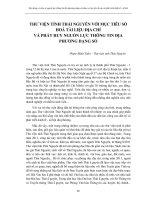 Thư viện tỉnh Thái Nguyên với mục tiêu số hóa tài liệu địa chí và phát huy nguồn lực thông tin địa phương dạng số