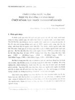 Chất lượng nước ngầm phục vụ ăn uống và sinh hoạt ở một số khu vực thuộc thành phố Hà Nội