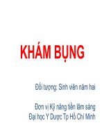 Khám bụng đh y dược tp hồ chí minh