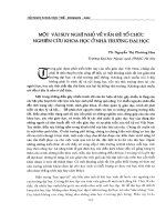 Một vài suy nghĩ nhỏ về vấn đề tổ chức nghiên cứu khoa học ở nhà trường đại học