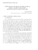 Chính sách xã hội trong hệ thống công cụ quản lý xã hội của nhà nước một số vấn đề về lý luận và thực tiễn