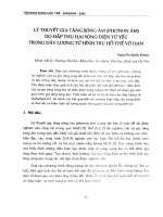 Lý thuyết gia tăng sóng âm ( Phonon âm ) do hấp thụ hai sóng điện từ yếu trong dây lượng tử hình trụ hố thế vô hạn