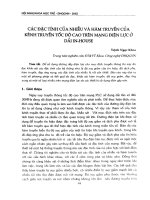 Các đặc tính của nhiễu và hàm truyền của kênh truyền tốc độ cao trên mạng điện lực ở dải In - House