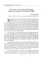 Xây dựng và ban hành quyết định quản lý nhà nước của UBND cấp tỉnh