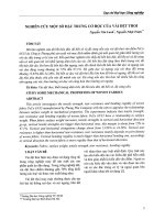 Nghiên cứu một số đặc trưng cơ học của vải dệt thoi