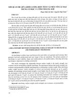 Mối quan hệ giữa khối lượng diện tích vải mex với các đặc trưng cơ học và tính thoáng khí