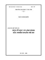 Dịch tễ học và lâm sàng sốc nhiễm khuẩn trẻ em