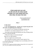 Công nghệ giáo dục mới và mối liên kết với công nghiệp để nâng cao chất lượng giáo dục, thích ứng với kinh tế tri thức