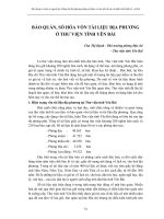 Bảo quản, số hóa vốn tài liệu địa phương ở Thư viện Tỉnh Yên Bái