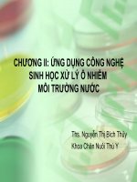 ứng dụng công nghệ sinh học xử lý ô nhiễm môi trường nước