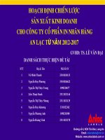 Hoạch định chiến lược sản xuất kinh doanh cho công ty cổ phần in nhãn hàng An Lạc từ năm 2012 - 2017