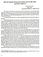 Một số vấn đề về phụ nữ và pháp luật ở Việt nam - lịch sử và hiện tại.PDF