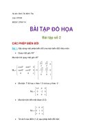 BÀI tập đồ họa máy tính