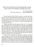 Hình ảnh người phụ nữ trong tiểu thuyết  Chúa trời của những chuyện vụn vặt