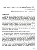 Thực trạng học đọc cùa sinh viên đại học