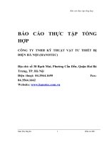 Báo cáo thực tập tổng hợp tại Công ty TNHH kỹ thuật vật tư thiết bị điện Hà Nội