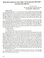 Bước đầu giảng dạy giáo trình  Cơ sở văn hóa Việt Nam cho sinh viên hiện nay.PDF