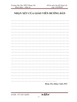 Đồ án môn học(kĩ thuật số)