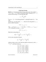 Lời giải một số bài tập xác suất thống kê đại học GTVT