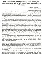 Phát triển nguồn nhân lực phục vụ công nghiệp hóa - kinh nghiệm của một số nền kinh tế đang phát triển khu vực châu Á.PDF