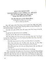 Báo cáo khảo sát thành phần loài lưỡng cư - bò sát