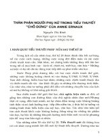 Thận phận người phụ nữ trong tiểu thuyết Chỗ đứng của Annie Ernaux