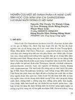 Nghiên cứu một số thành phần và hoạt chất sinh học của nấm Linh chi Garnoderma Lucidum muôi trồng ở Việt Nam