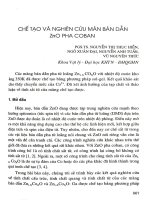 Chế tạo và nghiên cứu màng bán dẫn ZnO pha Coban