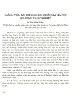 Giảng viên nữ trẻ Đại học Quốc gia Hà Nội gia đình và sự nghiệp