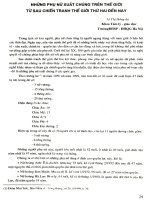 Những phụ nữ xuất chúng trên thế giới từ sau chiến tranh thế giới thứ hai đến nay.PDF