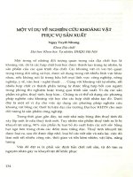 Một ví dụ về nghiên cứu khoáng vật phục vụ sản xuất