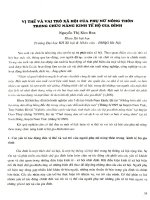 Vị thế và vai trò xã hội của phụ nữ nông thôn trong chức năng kinh tế hộ gia đình.PDF