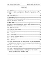 Báo cáo thực tập tốt nghiệp: Một số giải pháp nhằm hoàn thiện hoạt động quản trị nguồn nhân lực tại công ty TNHH Sản xuất và Thương mại Minh Anh