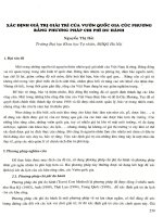 Xác định giá trị giải trí của Vườn Quốc gia Cúc Phương bằng phương pháp chi phí du hành.PDF